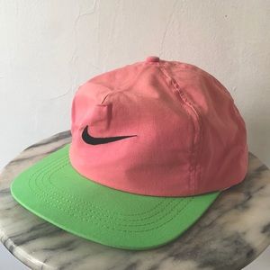 Nike vintage 80’s neon SnapBack baseball cap